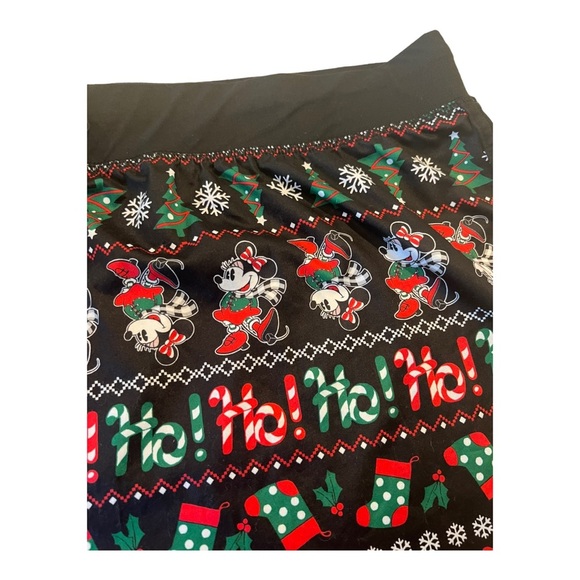 Disney Minnie Mouse Fair Isle Holiday Plus Size Pajamas Leggings NEW Plus 2X - Picture 11 of 13